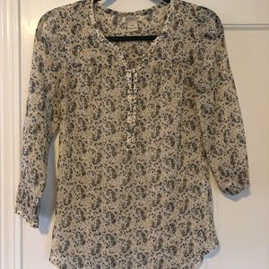 Lucky Brand Floral Blouse